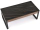 Masa pentru reviste Halmar Ramona (Black Marble/Walnut)