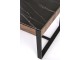 Masa pentru reviste Halmar Ramona (Black Marble/Walnut)