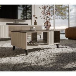 Masa pentru reviste Halmar Random 2 Law-1 (Cashmere/Walnut)