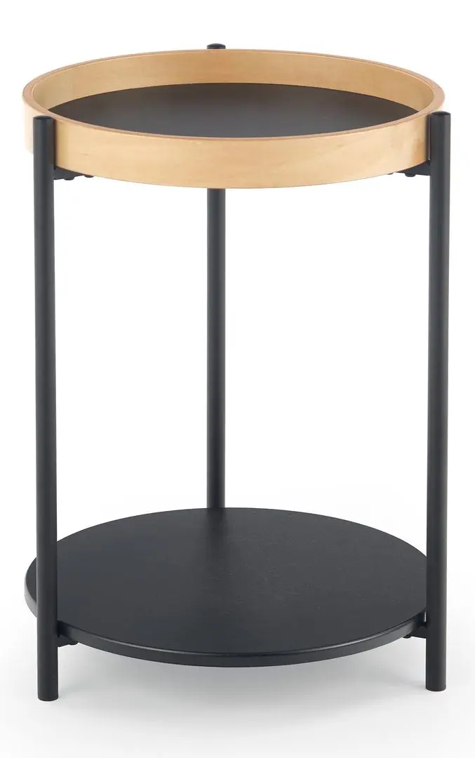 Masa pentru reviste Halmar Rolo (Natural Oak/Black)