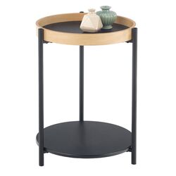 Masa pentru reviste Halmar Rolo (Natural Oak/Black)