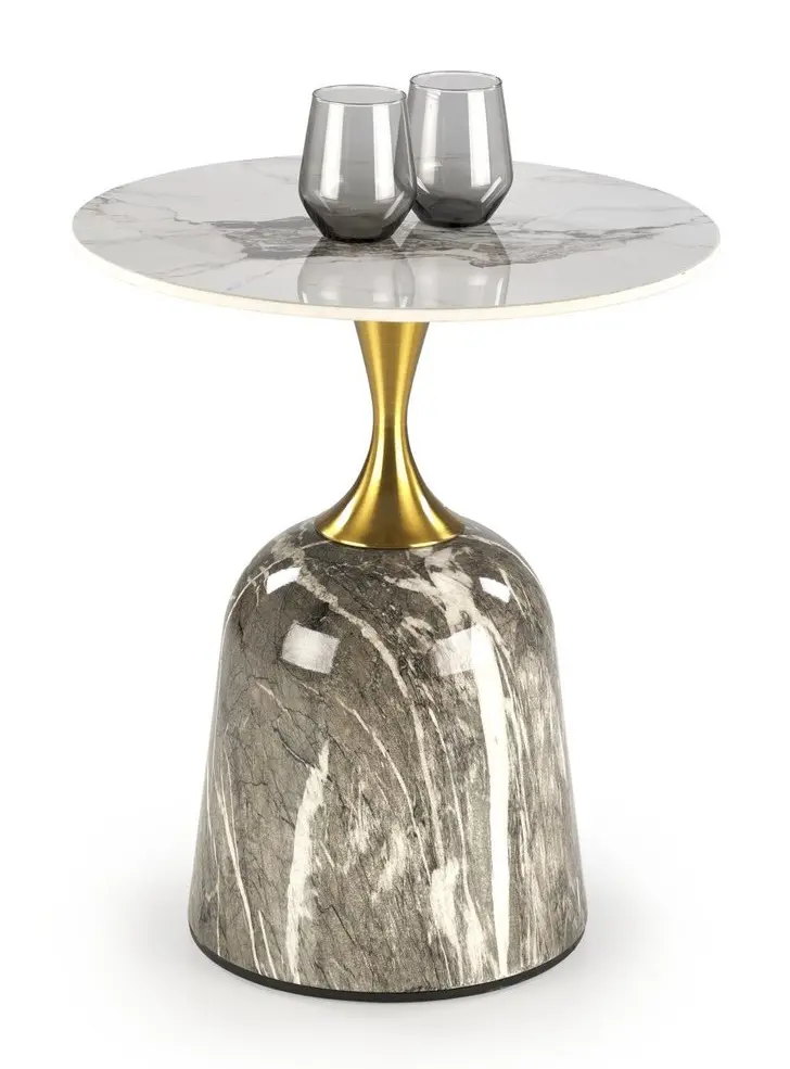 Masa pentru reviste Halmar Rosa (Marble/Gold)