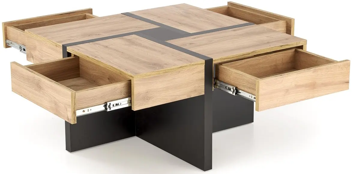 Журнальный столик Halmar Sevilla S (Craft Oak/Black) - 5