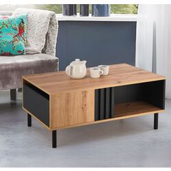 Masa pentru reviste Halmar Sonia (Artisan Oak/Black)