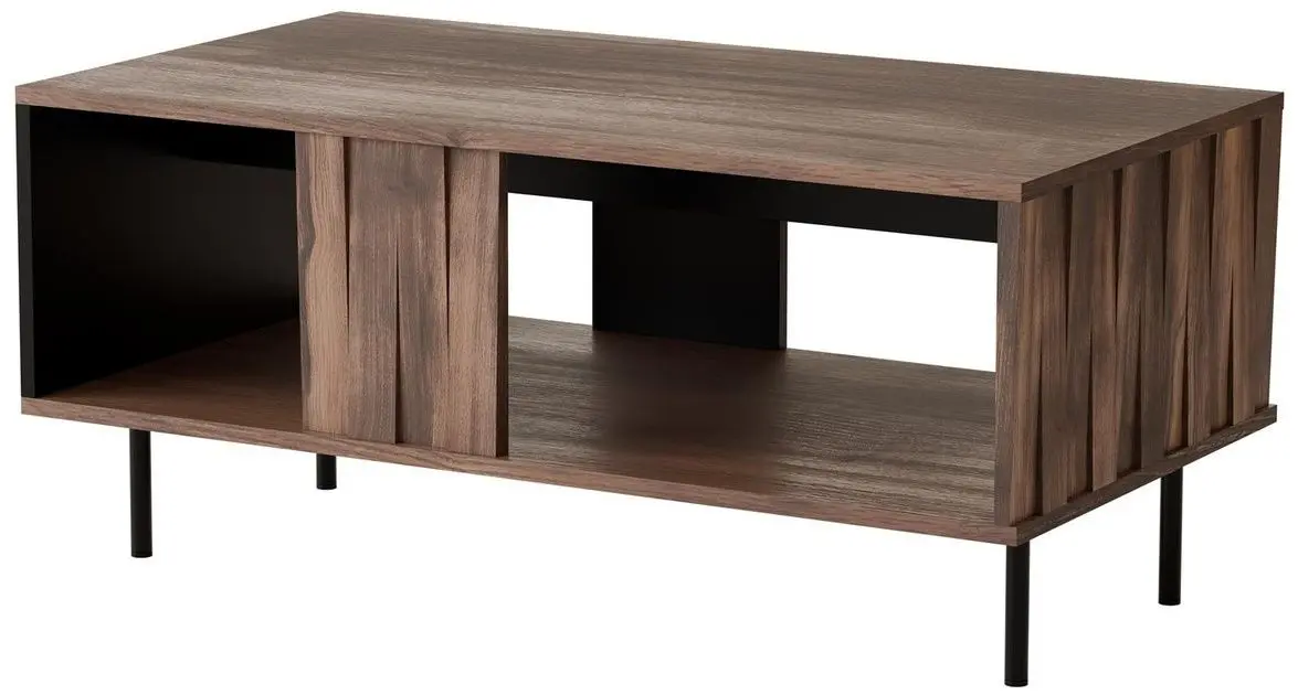 Журнальный столик Halmar Swing LAW-1 (Walnut/Black)