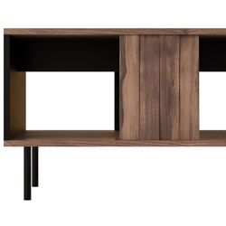 Журнальный столик Halmar Swing LAW-1 (Walnut/Black) Thumb