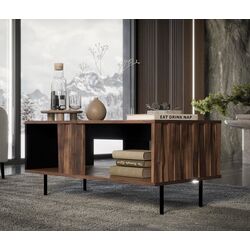 Журнальный столик Halmar Swing LAW-1 (Walnut/Black) Thumb