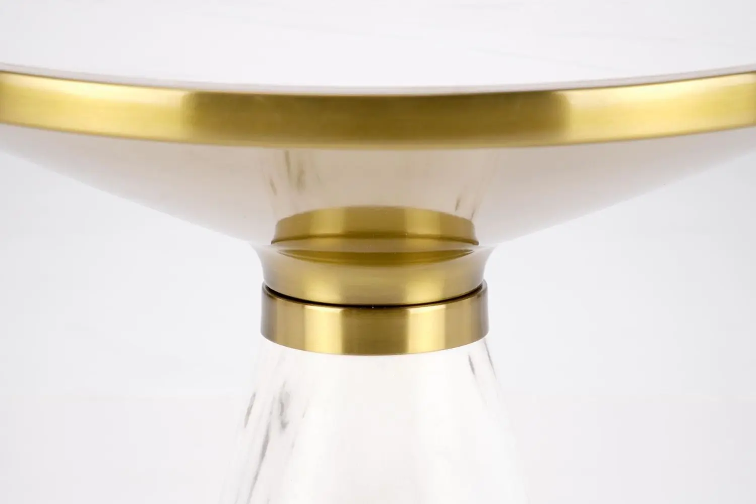 Masa pentru reviste Halmar Talbi (White Marble/White/Gold)