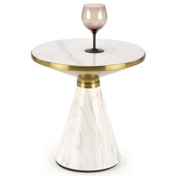 Masa pentru reviste Halmar Talbi (White Marble/White/Gold) Thumb