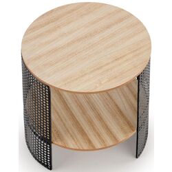 Masa pentru reviste Halmar Trafica (Natural/Black) Thumb