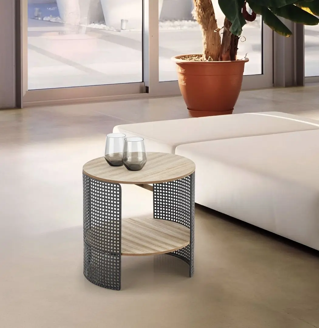 Masa pentru reviste Halmar Trafica (Natural/Black)