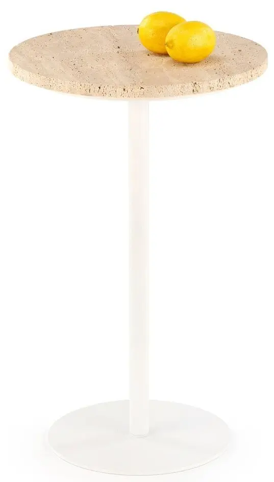 Masa pentru reviste Halmar Traverso 35x56 (Travertine/White)