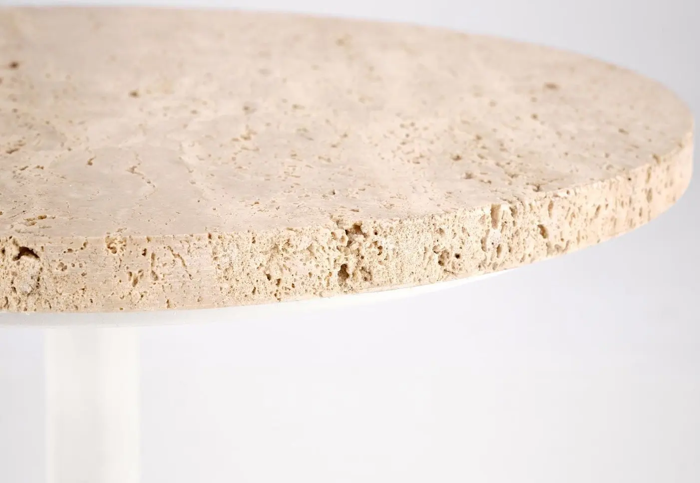 Masa pentru reviste Halmar Traverso 35x56 (Travertine/White)