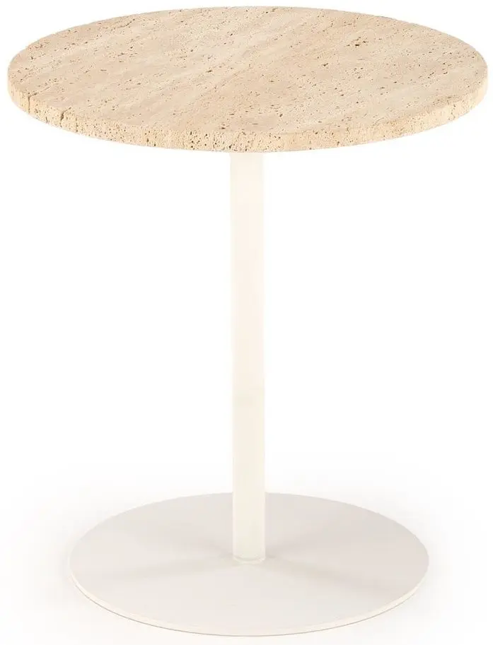 Masa pentru reviste Halmar Traverso 40x45 (Travertine/White)