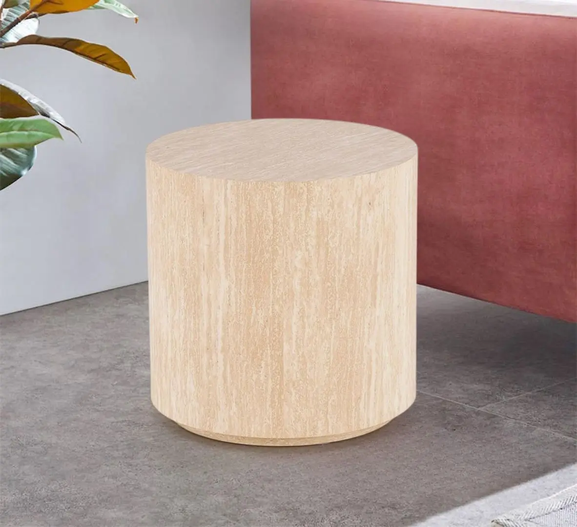 Masa pentru reviste Halmar Travertino S Round (Travertine)