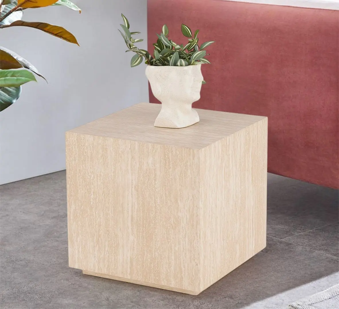 Masa pentru reviste Halmar Travertino S Square (Travertine)