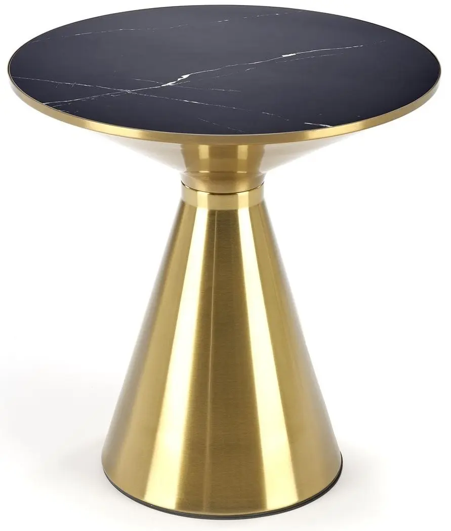 Masa pentru reviste Halmar Tribeca (Black Marble/Gold)