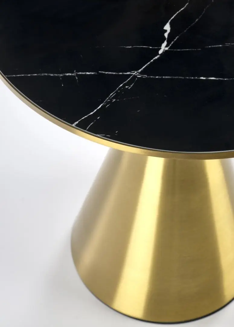 Masa pentru reviste Halmar Tribeca (Black Marble/Gold)