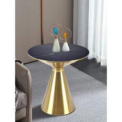 Masa pentru reviste Halmar Tribeca (Black Marble/Gold)