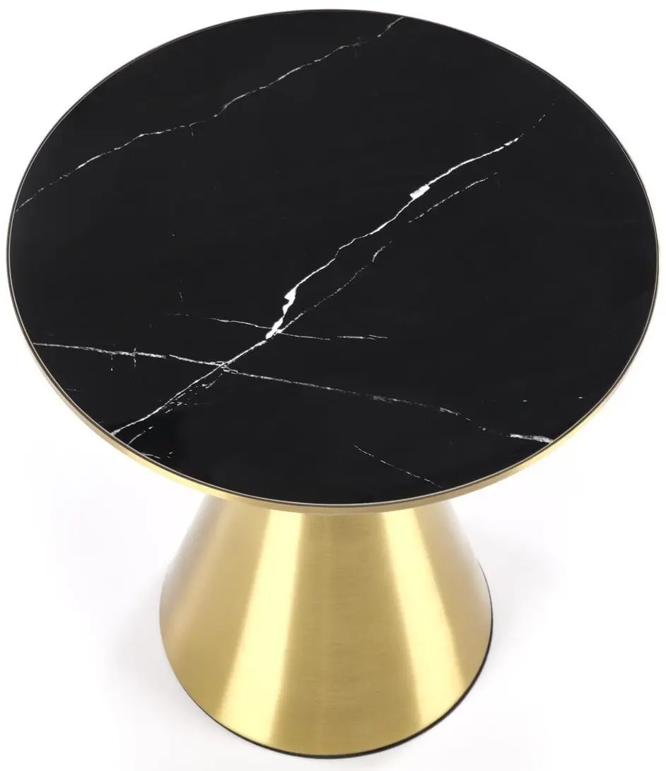 Masa pentru reviste Halmar Tribeca (Black Marble/Gold)