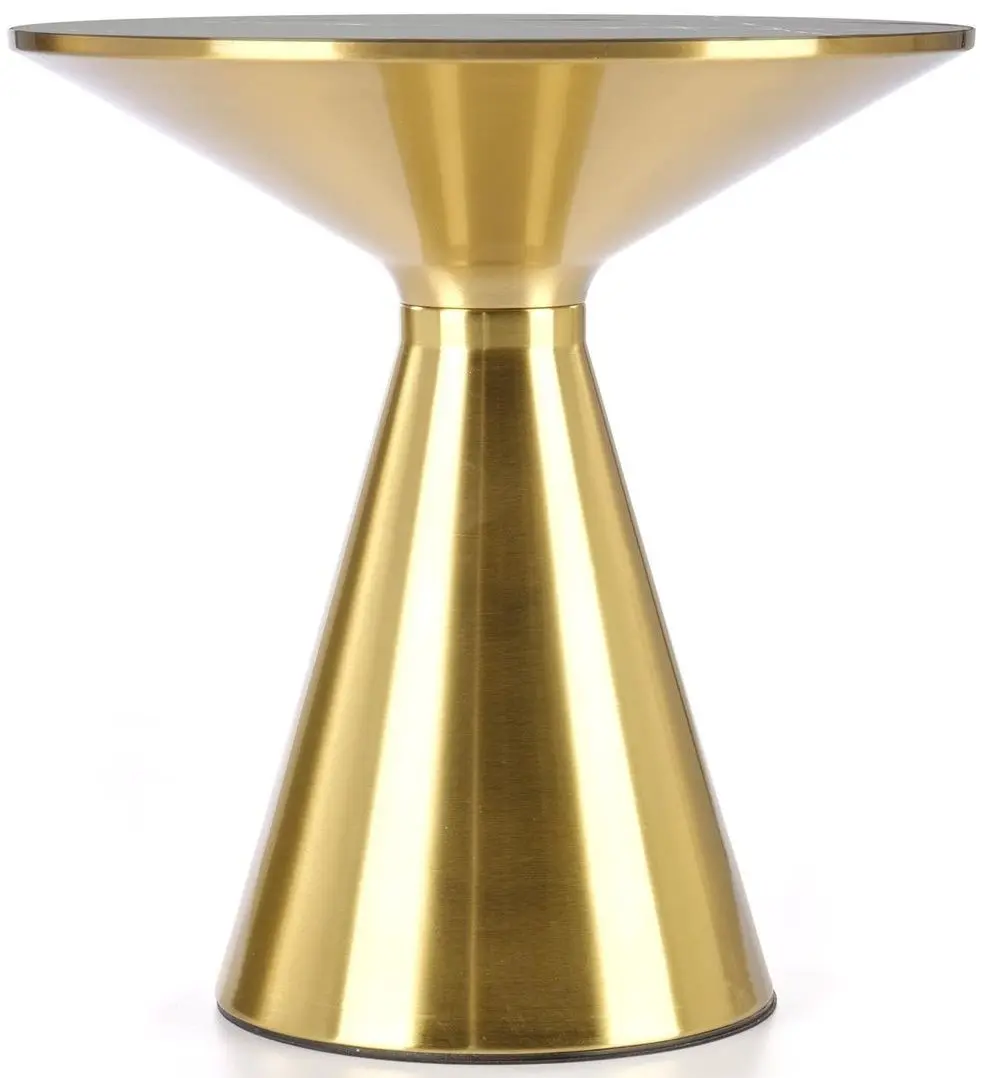 Masa pentru reviste Halmar Tribeca (Black Marble/Gold)