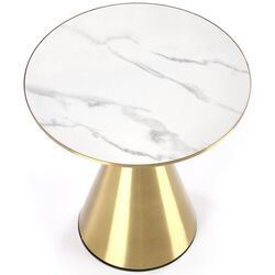 Masa pentru reviste Halmar Tribeca (White Marble/Gold) Thumb