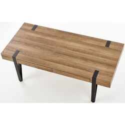 Masa pentru reviste Halmar Tuluza (Walnut Honey/Black) Thumb