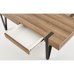 Masa pentru reviste Halmar Tuluza (Walnut Honey/Black) Thumb