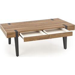 Masa pentru reviste Halmar Tuluza (Walnut Honey/Black) Thumb