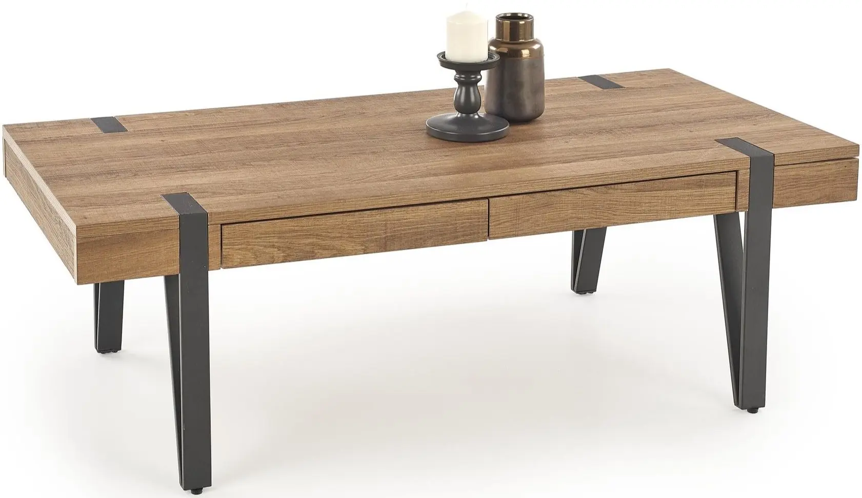 Masa pentru reviste Halmar Tuluza (Walnut Honey/Black)