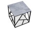 Masa pentru reviste Halmar Universe 2 Square (Gray Marble/Black)