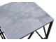 Masa pentru reviste Halmar Universe 2 Square (Gray Marble/Black)