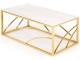 Masa pentru reviste Halmar Universe 2 (White Marble/Gold)