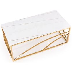 Masa pentru reviste Halmar Universe 2 (White Marble/Gold) Thumb