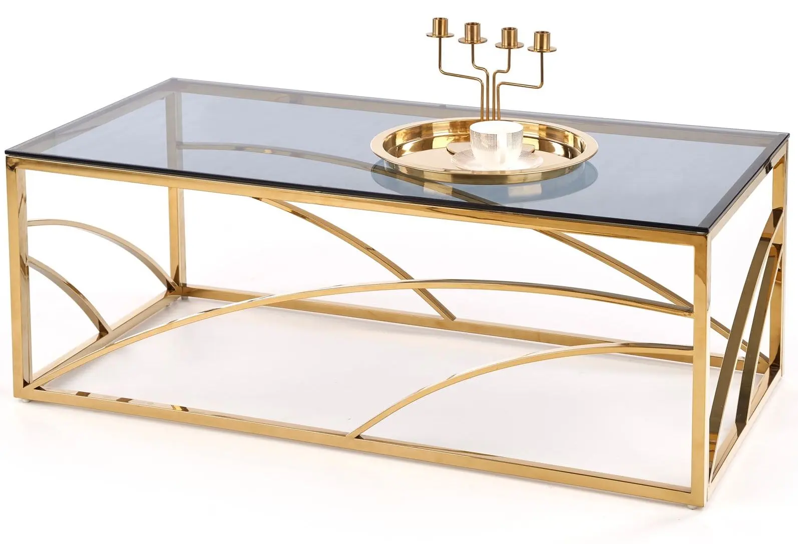 Masa pentru reviste Halmar Universe (Golden/Smoky)