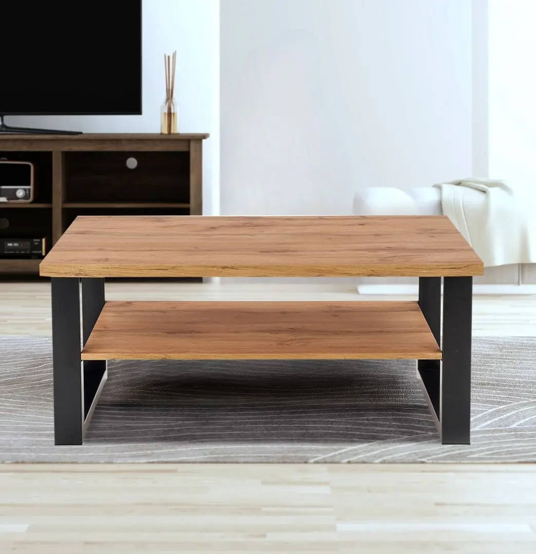 Masa pentru reviste Halmar Venom U (Wotan Oak/Black)