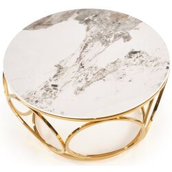 Masa pentru reviste Halmar Venus 2 (White Marble/Gold) Thumb
