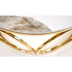 Masa pentru reviste Halmar Venus 2 (White Marble/Gold) Thumb