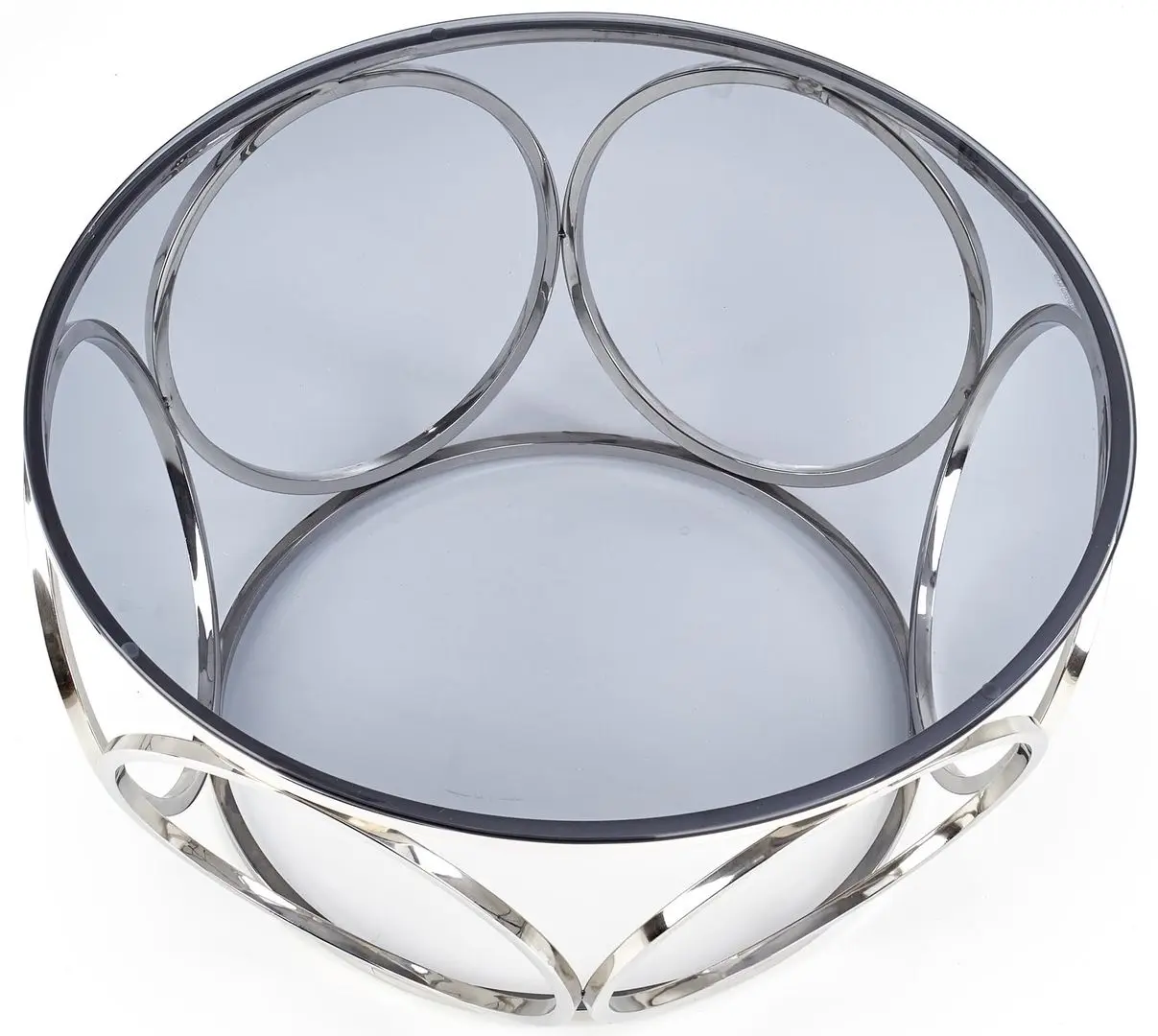 Masa pentru reviste Halmar Venus (Silver/Smoky)