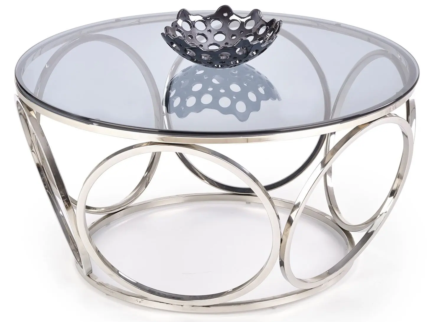 Masa pentru reviste Halmar Venus (Silver/Smoky)