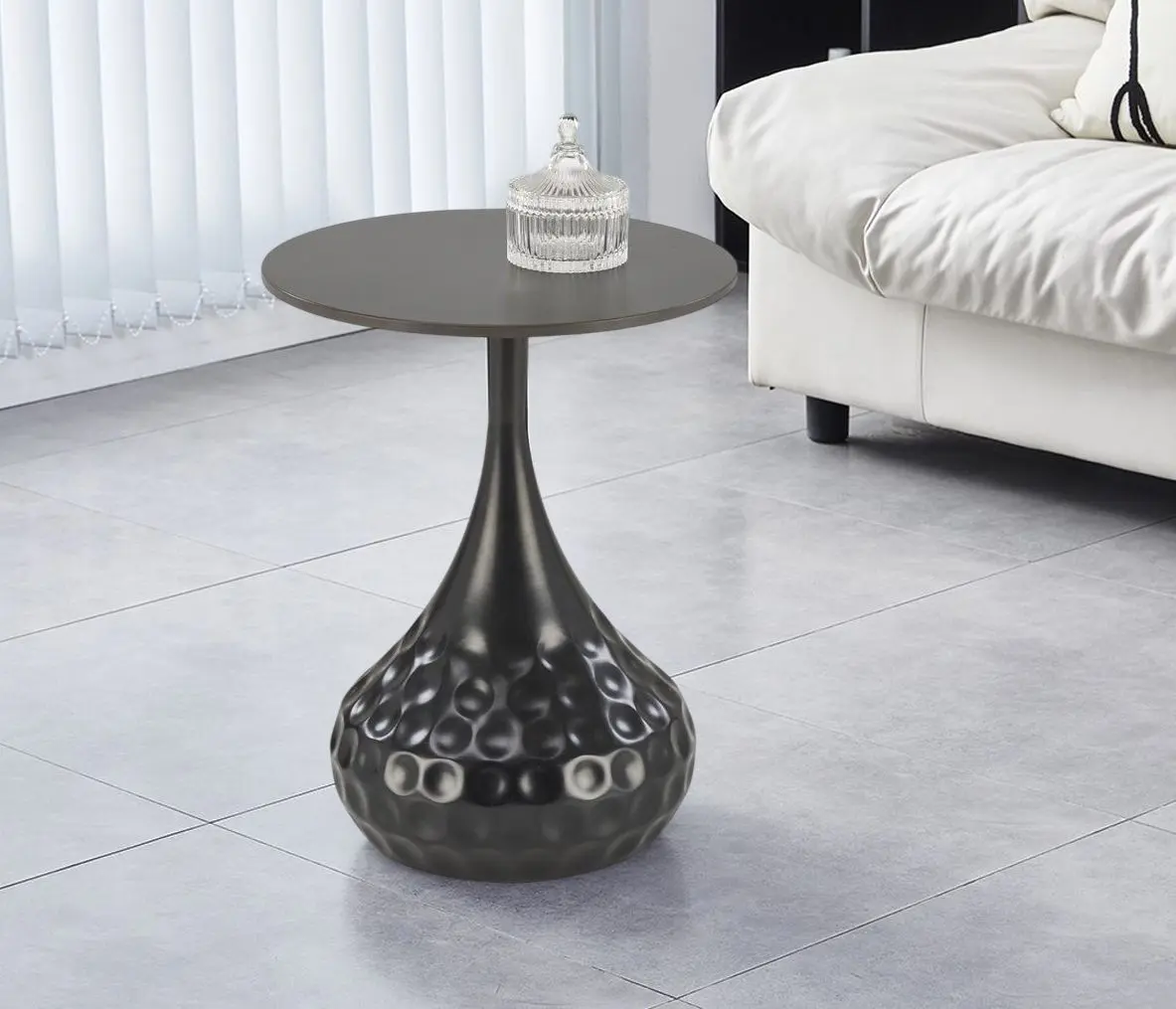 Masa pentru reviste Halmar Verde (Black Marble/Black)