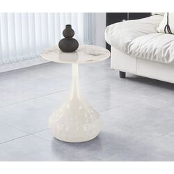 Masa pentru reviste Halmar Verde (White Marble/White)