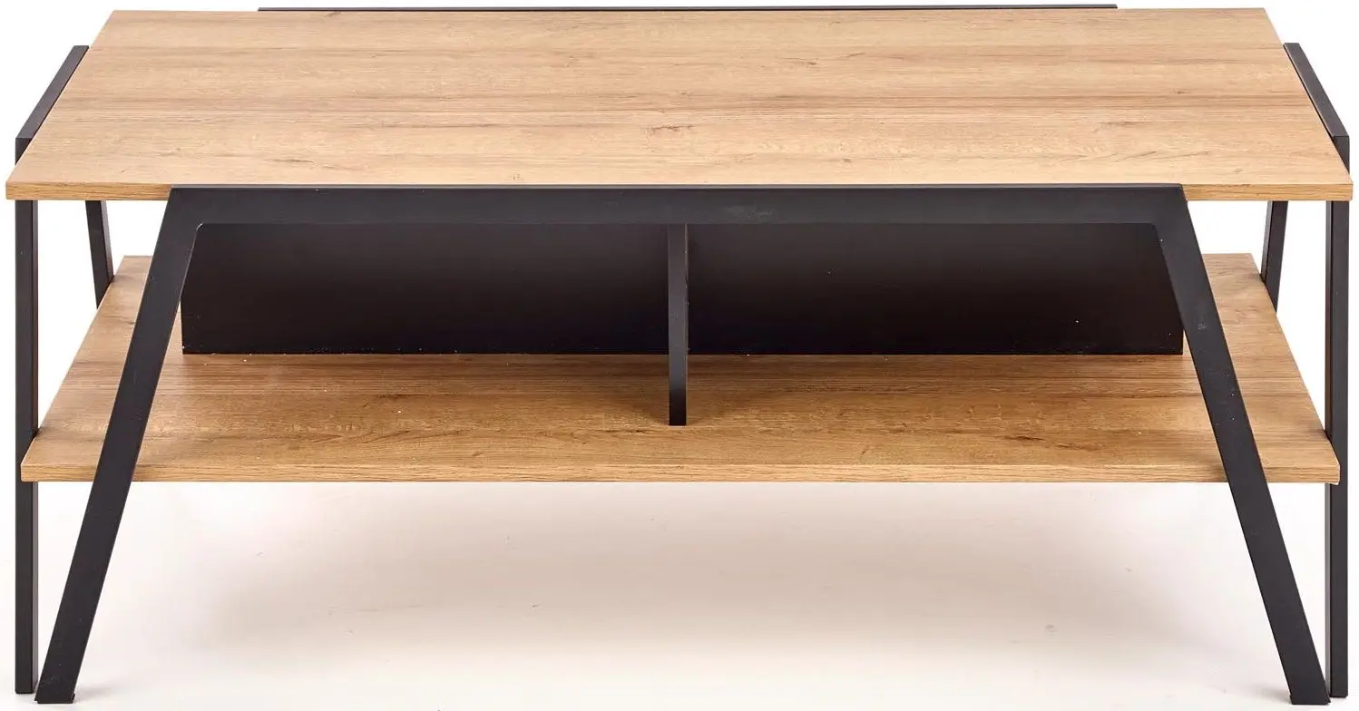 Журнальный столик Halmar Volta (Black/Golden Oak)