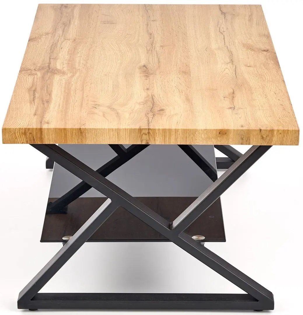 Журнальный столик Halmar Xena прямоугольный (Black/Natural) - 2