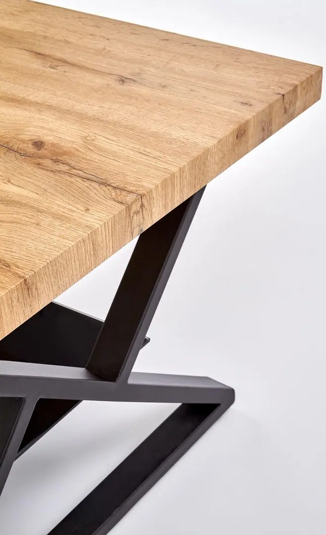 Журнальный столик Halmar Xena прямоугольный (Black/Natural) - 4