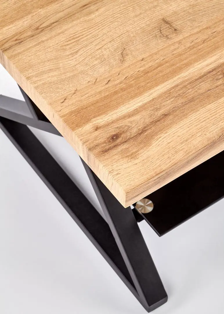 Журнальный столик Halmar Xena прямоугольный (Black/Natural) - 6