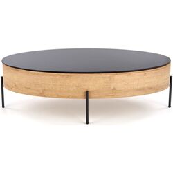 Masa pentru reviste Halmar Zenga (Black/Golden Oak) Thumb