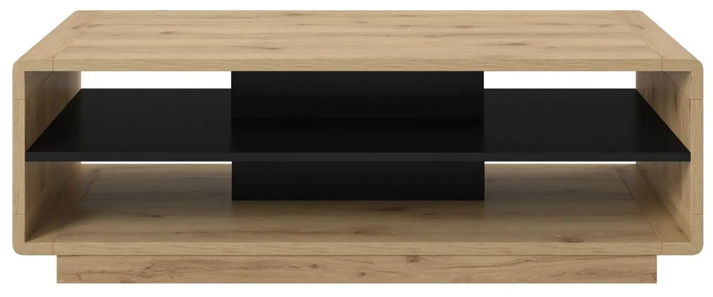 Masa pentru reviste Helvetia Aston №99 (Black Matt/Taurus Oak)