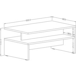 Masa pentru reviste Helvetia Athens №99 (Black Matt) Thumb