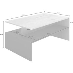 Masa pentru reviste Helvetia Baros №99 (Sanremo Oak Light/Black) Thumb